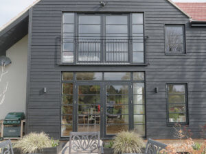Black Rationel Aluminium Clad Timber Windows 