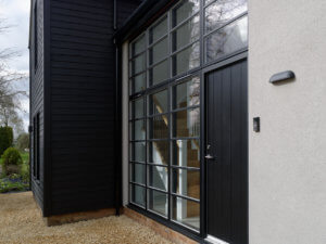 Panelled Door in Glazed Screen 