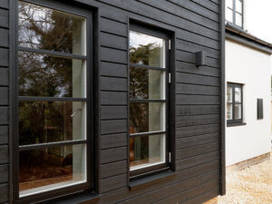 Textured Black Windows 