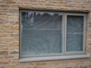 Pebble Grey Alu clad timber composite window