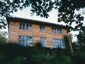 Vrogum Rosenholm timber windows with Stain