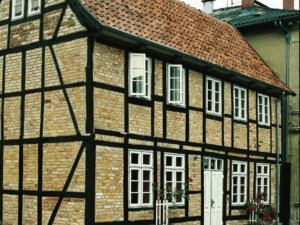 Vrogum windows in a Tudor Style home 