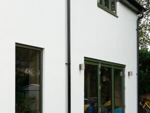 Lacuna Bifold Door in RAL 6003 Olive Green