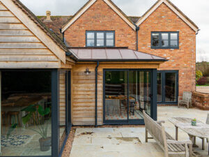 Anthracite Grey upgrade for Timber clad and red brick home