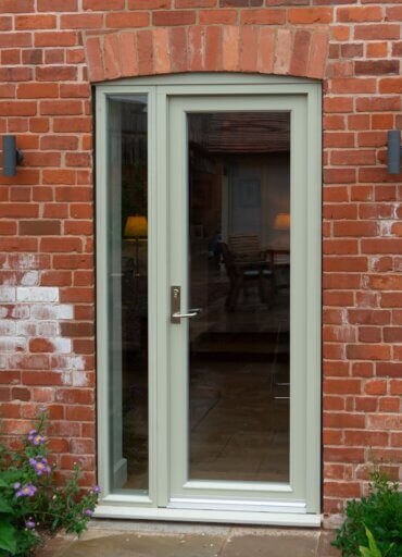 Inward Opening Entrance Door with Timber arched head