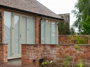 Rationel Timber Double Terrace Door with sidelights