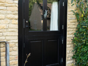 STM Tinium Stable Door with glazed top half and panelled bottom half